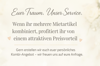 Hochzeitsverleih Aachen – Kombi-Angebot mit Preisnachlass für Fotobox, Audio Gästebuch, LOVE Buchstaben, Candybar und Traubogen